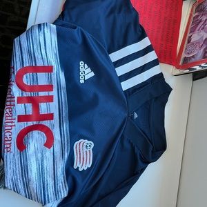 New England Revolution crayon design adidas 25th jersey size large never worn